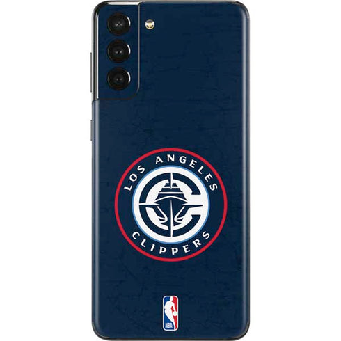 NBA Los Angeles Clippers Distressed Blue Galaxy S21 Plus 5G Skin